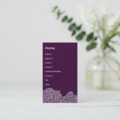 Kunst-Dame Visitenkarte (Stehend Vorderseite)