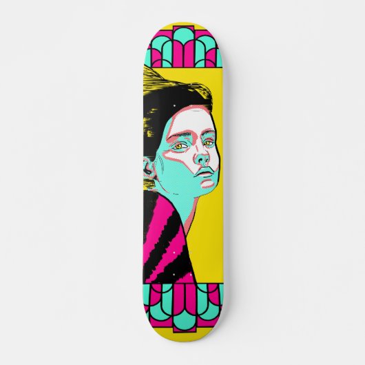 Kunst Decko Skateboard (Vorne)