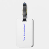 Kunst-Deko 1929 Strandbad Lido Luzern Gepäckanhänger (Rückseite vertikal)