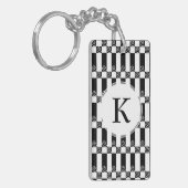 Kunst-Deko abstrakt/WienSecession geometrisch Schlüsselanhänger (Vorderseite links)