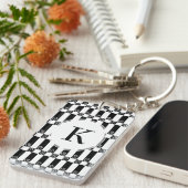 Kunst-Deko abstrakt/WienSecession geometrisch Schlüsselanhänger (Vorderseite rechts)