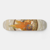 Kunst-Deko Alphonse Mucha Skateboard (Horizontal)
