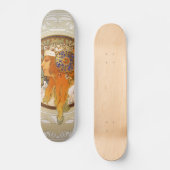 Kunst-Deko Alphonse Mucha Skateboard (Vorderseite)