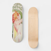 Kunst-Deko Alphonse Mucha Skateboard (Vorderseite)