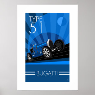 Kunst-Deko-Art Buggatti Auto-Plakat Poster