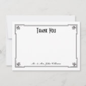 Kunst-Deko-Art-Ebene danken Ihnen Anmerkungs-Karte Dankeskarte (Vorderseite)