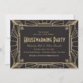 Kunst-Deko-Arthousewarming-Party Einladung (Vorderseite)