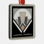 Kunst-Deko-Ausdruck Silbernes Ornament (Rechts)