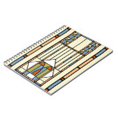 Kunst-Deko-beflecktes Glas Notizblock (Linke Seite)