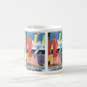 Kunst-Deko-belgisches Fähren-Plakat Kaffeetasse (Mittel)