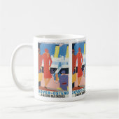 Kunst-Deko-belgisches Fähren-Plakat Kaffeetasse (Links)