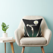 Kunst-Deko bezauberndes Nouveau | aquamarin Kissen (Stuhl )