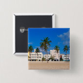 Kunst-Deko-Bezirk des Südstrandes Miami Button (Vorne & Hinten)