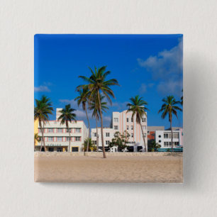 Kunst-Deko-Bezirk des Südstrandes Miami Button