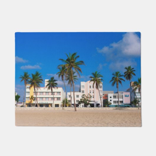 Kunst-Deko-Bezirk des Südstrandes Miami Fußmatte (Vorderseite)