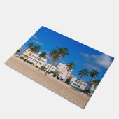 Kunst-Deko-Bezirk des Südstrandes Miami Fußmatte (Schrägansicht)