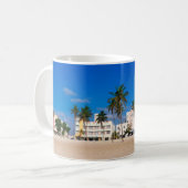 Kunst-Deko-Bezirk des Südstrandes Miami Kaffeetasse (Vorderseite Links)