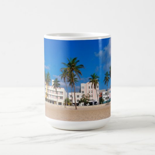 Kunst-Deko-Bezirk des Südstrandes Miami Kaffeetasse (Mittel)