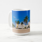 Kunst-Deko-Bezirk des Südstrandes Miami Kaffeetasse (Vorderseite Links)
