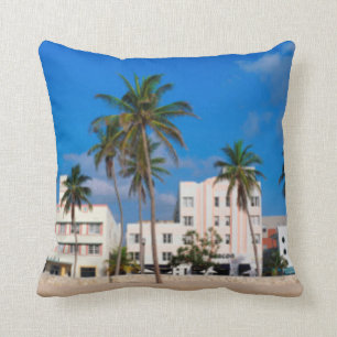 Kunst-Deko-Bezirk des Südstrandes Miami Kissen