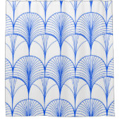 Kunst-Deko-Blau Duschvorhang (Vorderseite)