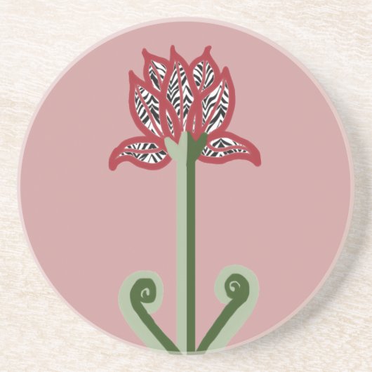 Kunst-Deko-Blumen-Untersetzer Untersetzer (Vorne)