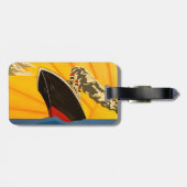Kunst-Deko-Boots-stilvoller Gepäckumbau Gepäckanhänger (Rückseite horizontal)