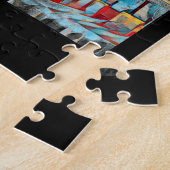 Kunst-Deko-Boston-Schwan-Boote Puzzle (Seite)