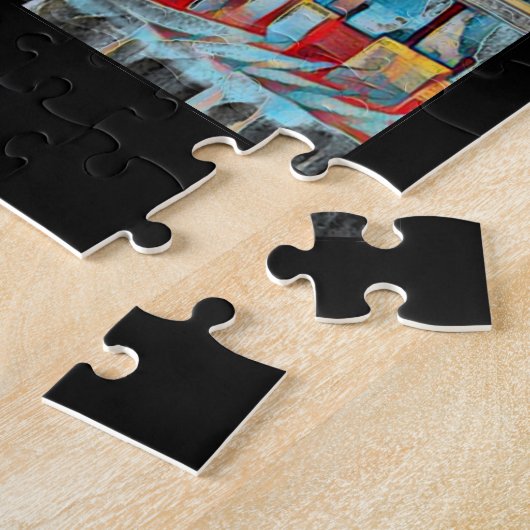 Kunst-Deko-Boston-Schwan-Boote Puzzle (Seite)