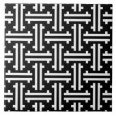 Kunst-Deko-chinesisches Gitterwerk, Schwarzweiss Fliese (Vorderseite)