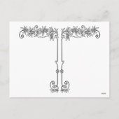 Kunst-Deko-Dame mit Damast - BIANCA: Weihnachten (Rückseite)