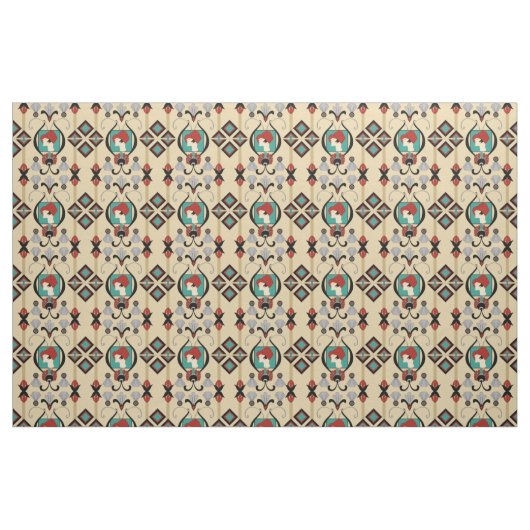 Kunst-Deko-Dame Stoff (Fat Quarter (45,7 x 55,9 cm))