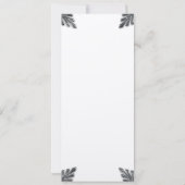 Kunst-Deko, der Einladung Wedding ist (Rückseite)