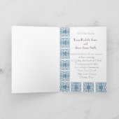 Kunst-Deko, der Einladung Wedding ist (Innenseite)