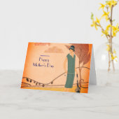 Kunst-Deko der Mutter Tages Karte (Gelbe Blume)