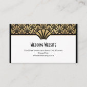 Kunst-Deko, der Website-Informations-Schwarz-Gold Visitenkarte (Vorderseite)