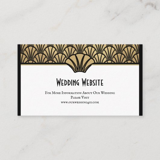 Kunst-Deko, der Website-Informations-Schwarz-Gold Visitenkarte (Vorderseite)