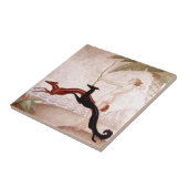 Kunst-Deko Diana und Borzoi Fliese (Seite)