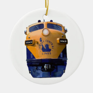 Kunst-Deko-Diesellokomotive Keramik Ornament