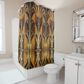 KUNST-DEKO EINGELEGTES HOLZ DUSCHVORHANG (Beispiel)