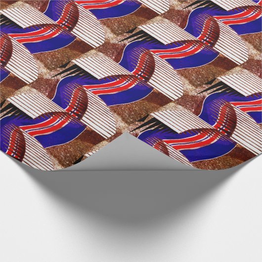 Kunst-Deko-Entwurf #6 @ Emporio Moffa Geschenkpapier (Ecke)