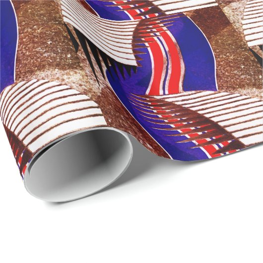 Kunst-Deko-Entwurf #6 @ Emporio Moffa Geschenkpapier (Rolleneckpunkt)