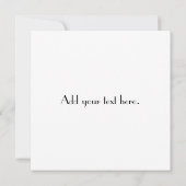 Kunst-Deko-Entwurfs-Monogramm-Hochzeits-Einladung Einladung (Rückseite)