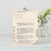 Kunst-Deko-erröten Vintages Strand-Detail-Info | Begleitkarte (Stehend Vorderseite)