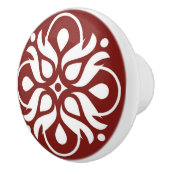 Kunst-Deko-Fach-Zug - Burgunder Keramikknauf (Rechts)