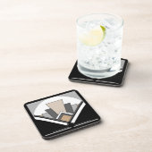 Kunst-Deko-Fan-Ausdruck Getränkeuntersetzer (Rechte Seite)