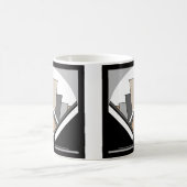 Kunst-Deko-Fan-Ausdruck Kaffeetasse (Mittel)