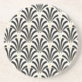 Kunst-Deko-Fan-Gewohnheits-Muster Getränkeuntersetzer (Vorne)