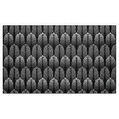 Kunst-Deko-Feder-Muster, silbernes Grau und Stoff (Fat Quarter (45,7 x 55,9 cm))