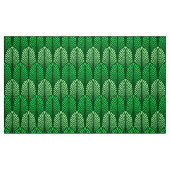 Kunst-Deko-Feder-Muster, Smaragdgrün Stoff (Fat Quarter (45,7 x 55,9 cm))